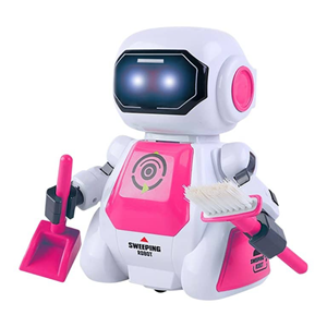 اسباب بازی ربات کنترلی نظافتچی صورتی SMART CLEANING ROBOT مدل T21B-2629 _اسباب بازی ربات